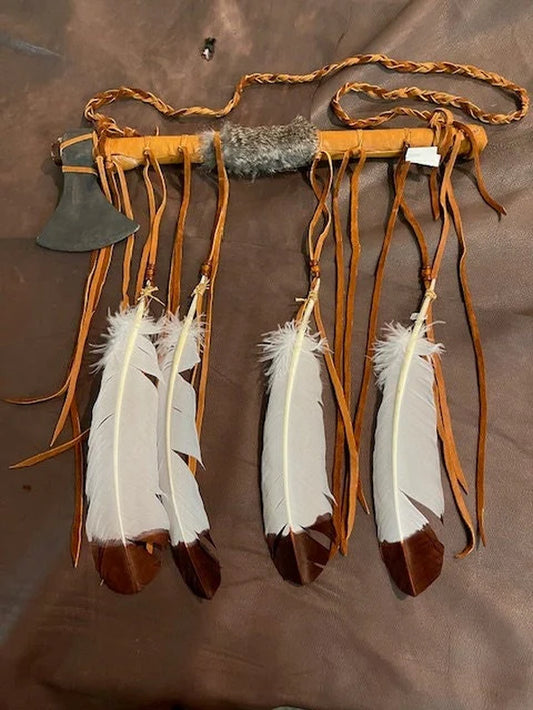 TOMAHAWK AX, Hand Made in the USA, Tomahawk, Decorated Tomahawk, Black Hawk Decoration, Throwing Ax