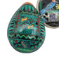 Peruvian Art Ocarina Whistle Clay Flute Hand Made Painted Musical Instrument