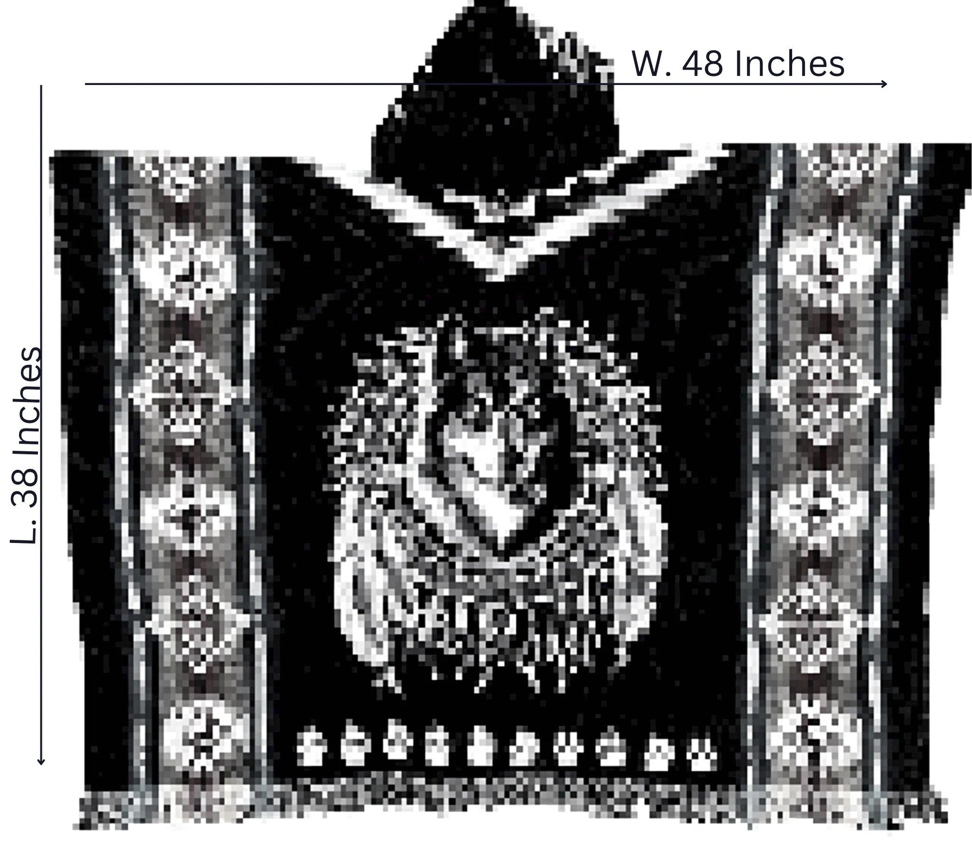 Wise Owl Native Alpaca Poncho | Handmade | Unique Clothing | Christmas Gift Idea|