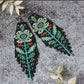 Rice Bead Earrings Tassel Flowers Originality Bohemia Hand Knitting Design Alloy Fashion Simple Dazzling Beaded Earrings