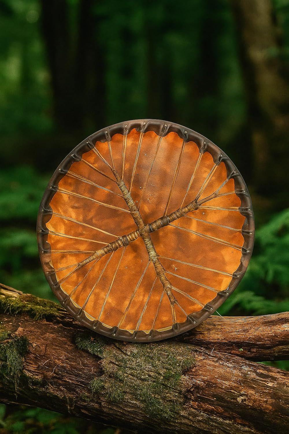 Native American Style Shamanic Drum, Handcraft Elk Rawhide