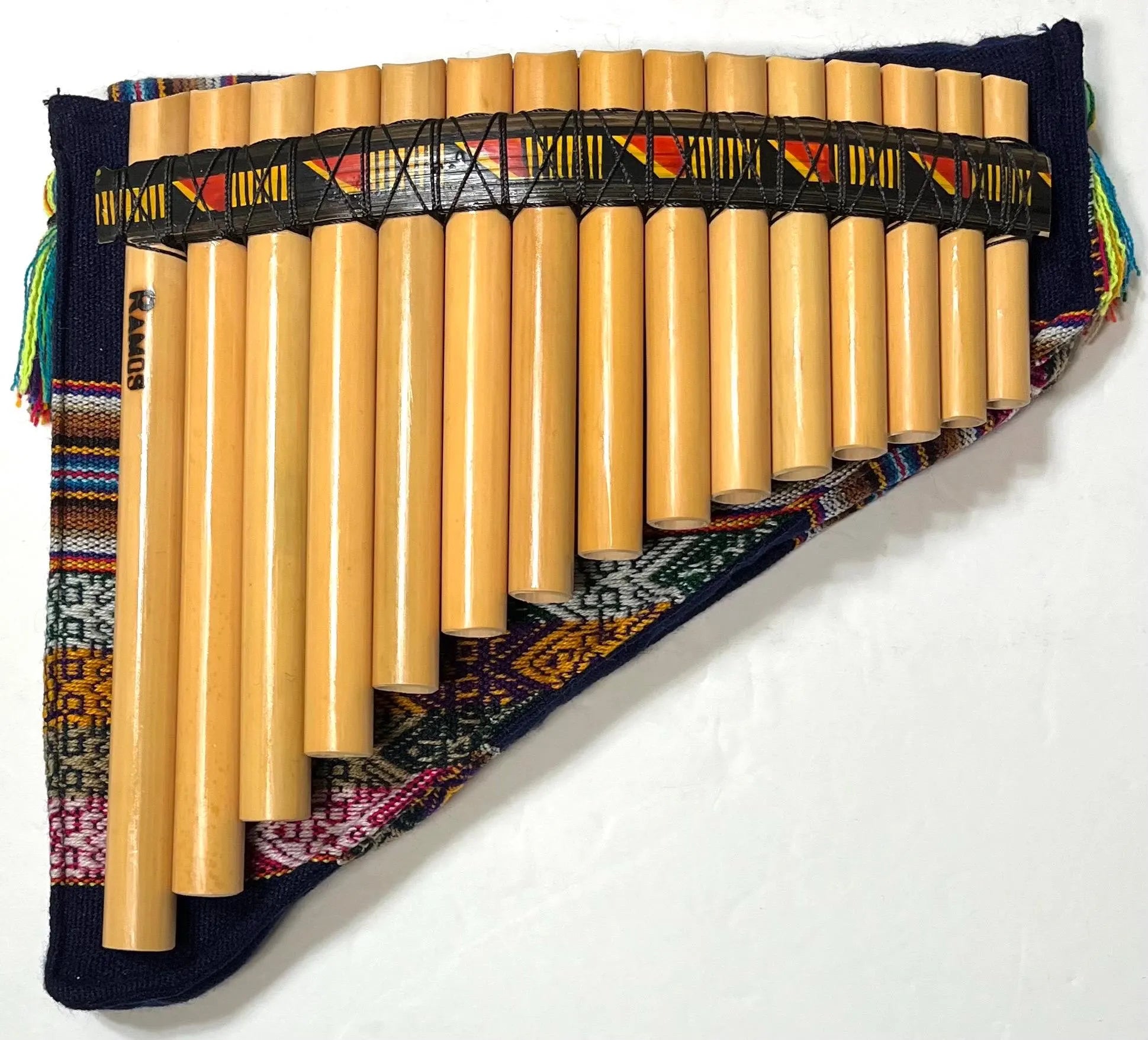 15 Pipes Panflute Beginners Panflute Natural Bamboo Panflute Tuned Case Included