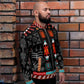 Navajo Art Unisex Bomber Jacket - Native American Culture Sand Painting