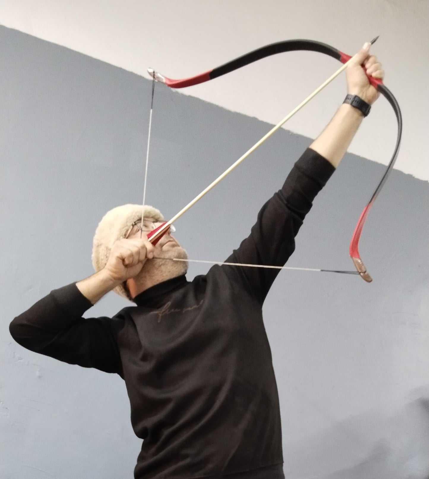 Turkish Archery Bow Set: Beginner Training, Arrows, Quiver, Thumbring