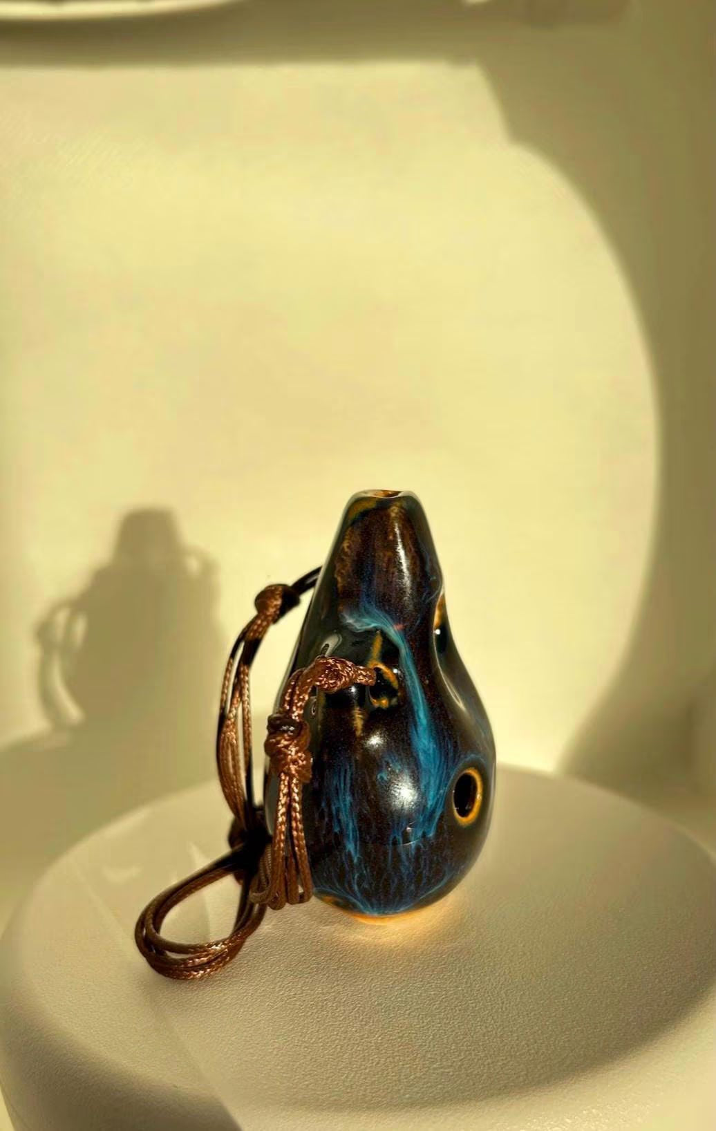 Handmade 6-Hole Ceramic Ocarina Flute, Handcrafted Ceramic Craft Instrument for Music Lovers, Unique Gift, Zelda Flute Gift, Sedona Gift