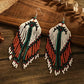 Bohemian Style Long Tassels, Handmade Beaded Earrings, Seed Beads, Geometric Shapes, Earrings, Gifts for Mothers