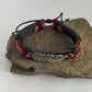 Feather Bracelet, Native American Jewelry, Bracelet for Him Her - Red