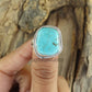 Raw Turquoise Ring, 925 Sterling Silver Ring, Bohemian Ring, Raw Large Stone Ring, Turquoise Ring, Chunky Turquoise Ring, Gift for Her