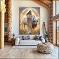 White Buffalo Calf Woman Golden Hour Canvas Wall Art, Sacred White Buffalo Artwork, 7 Sizes