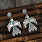 Retro Bohemian Eagle Totem Turquoise Pendant Ladies' Earrings Perfect for Parties and Vacations