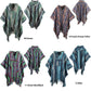 Hooded Poncho Woven 100% Cotton Soft Brushed Warm Hoodie