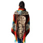Alpaca Handmade Poncho | Catrina Skull Mexican Day of the Dead | Men or Women | Genuine Alpaca Wool One Size