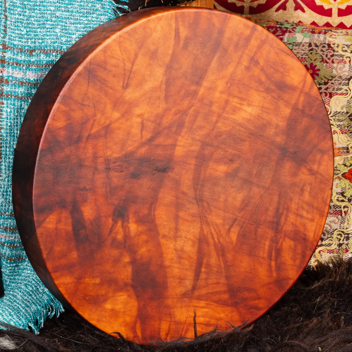 Personal Power Shamanic Drum, Reindeer with Dragonstone Crystal, Custom Made