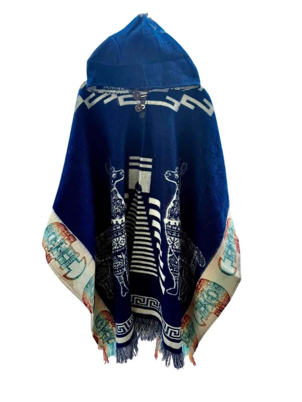 Alpaca Ponchos, Handmade in Ecuador, Andean Clothing, Exclusive Design, Ideal for Gifts, Free Shipping, Native Animal, Ancestral Geometry