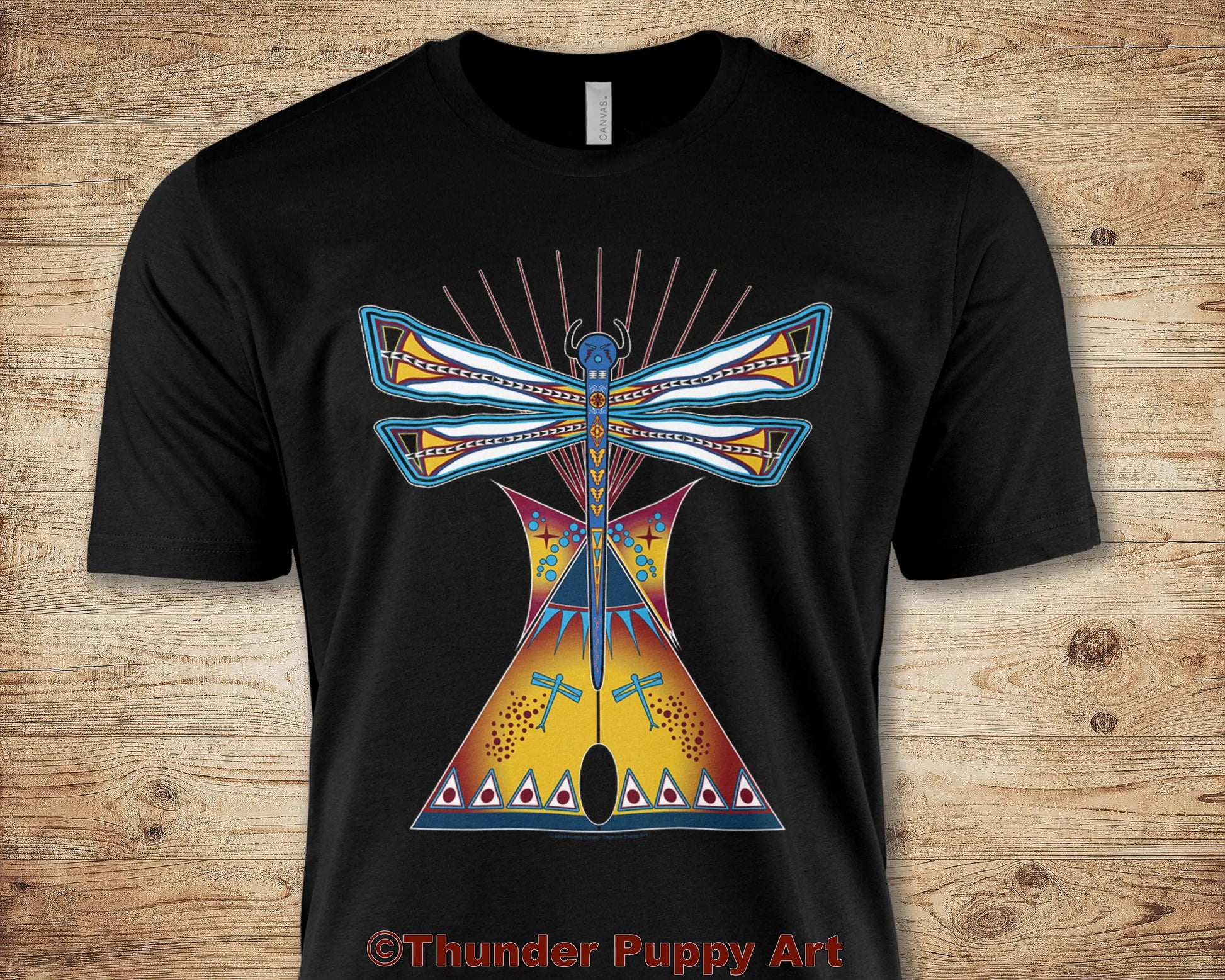 Native American T-Shirt, Dragonfly Lodge,Tipi, Portion Donated, MMIW, Native Hope, Parfleche Design, Lakota,Unisex Short Sleeve Tee