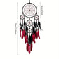 1Pc Vibrant Bohemian Handmade Feather Dream Catcher - Perfect for Christmas or Fairy Tale Themed Rooms, Feather Decor