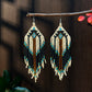 Bohemian Style Long Tassels, Handmade Beaded Earrings, Seed Beads, Geometric Shapes, Earrings, Gifts for Mothers