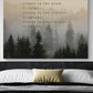 Listen to the Wind It Talks Native American Blessing Inspirational Wall Art Canvas Native American Quote Poem Nature Pacific Northwest Art