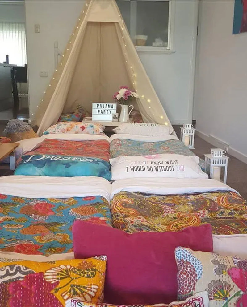 8' Front Open Saguaro Canvas Teepee, Kids/Adult Teepee, Kids Play Tent, Childrens Play House, Tipi,Kids Room Decor