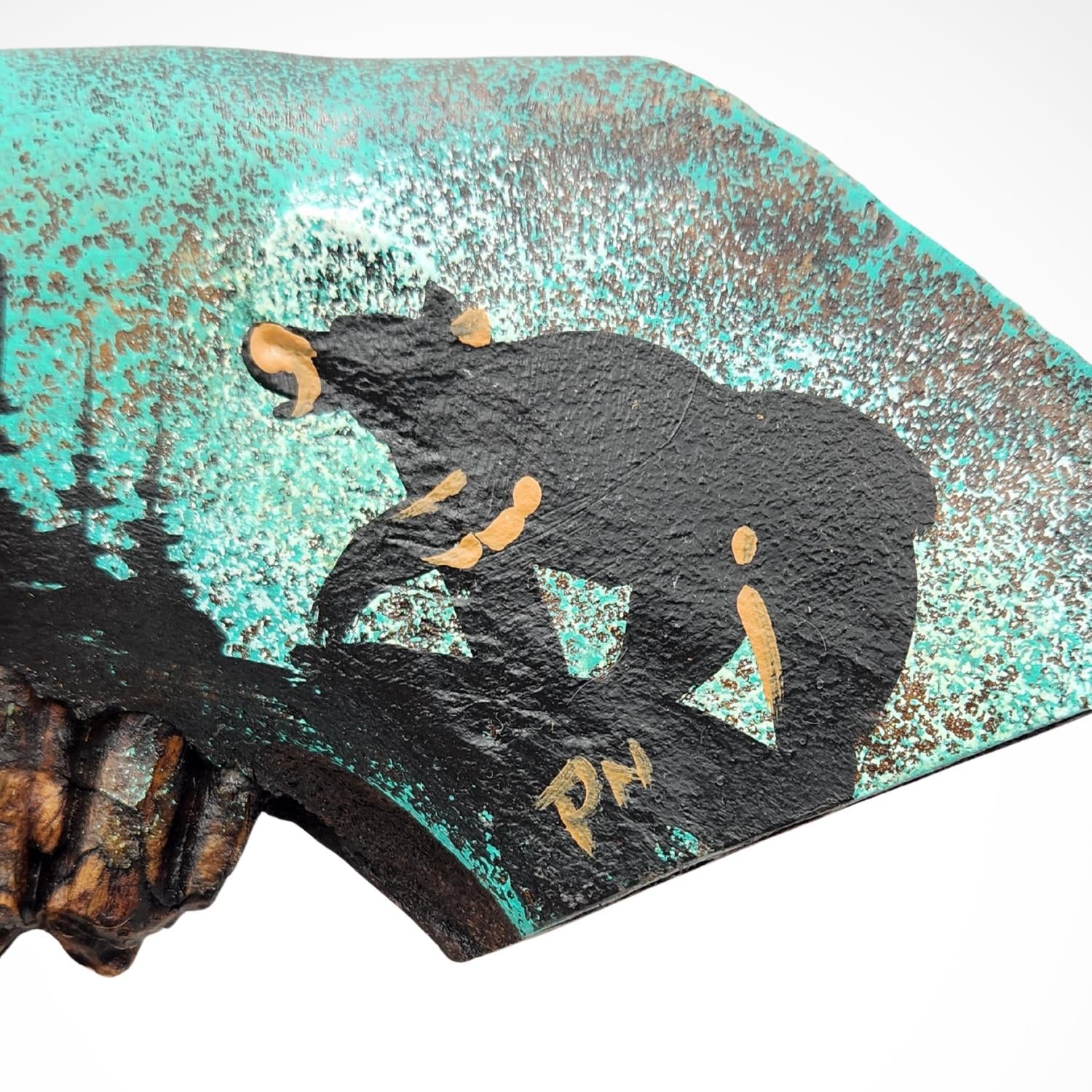Bear Navajo Jawbone Tomahawk | Hand Crafted | Hand Painted