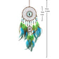 Creative Green Feathers Dream Catcher Eyes Stone Wind Chimes Home Decorations Wall Hanging Bedroom Pendants for Party Gifts