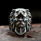Vintage Stainless Steel Indian Warrior Ring with Blue Stone Punk Biker Wolf Animal Ring for Men Women Religion Jewelry Wholesale