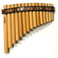 15 Pipes Panflute Beginners Panflute Natural Bamboo Panflute Tuned Case Included