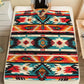 Ultra-Soft Polyester Quilt Blanket Native American-Inspired Southwest Pattern All-Season Throw for Couch or Bed Decorative Cover
