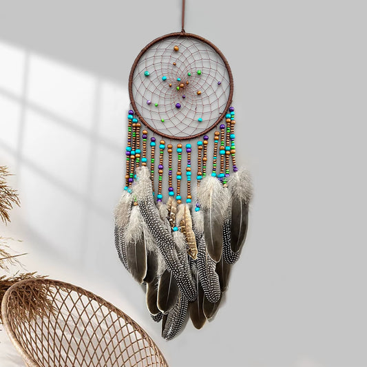 Vintage Native American Style Dream Catchers Large Wind Chimes with Beads Wall Pendants Home Decorations Home Ornaments for Gift