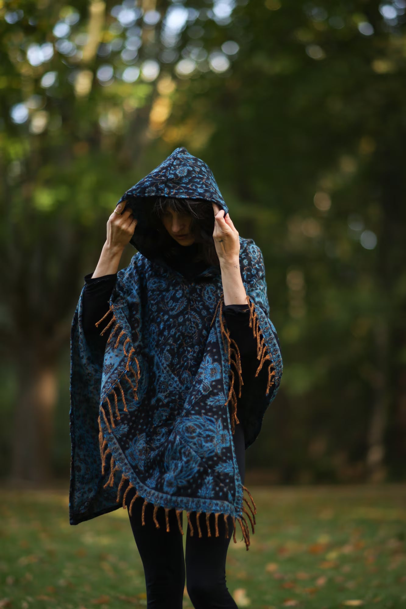 Wool Poncho. Hooded Poncho. Stylish Long Poncho. Unisex. Cape. Cape. Festival. Hippie Poncho.