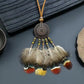 Women Bohemian Ethnic Long Chain Feather Dreamcatcher Skeleton Tassel Pendant Necklace Choker Boho Jewelry Accessories 2021 New