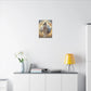 White Buffalo Calf Woman Golden Hour Canvas Wall Art, Sacred White Buffalo Artwork, 7 Sizes