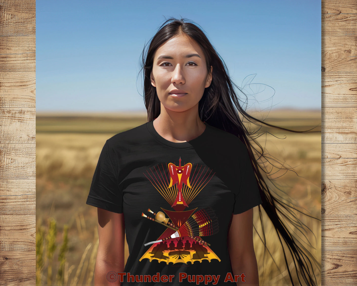 Native American Shirt, Peyote Lodge, Water Bird, Portion Donated, Shamanic Art, Peyote Fan, MMIW, Orange Shirt Day, Unisex Short Sleeve Tee