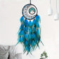 1Pcs Polychrome Feather Pendants, Handmade Woven Life Tree Dream Catcher Wall Decorations, Room Decoration Crafts