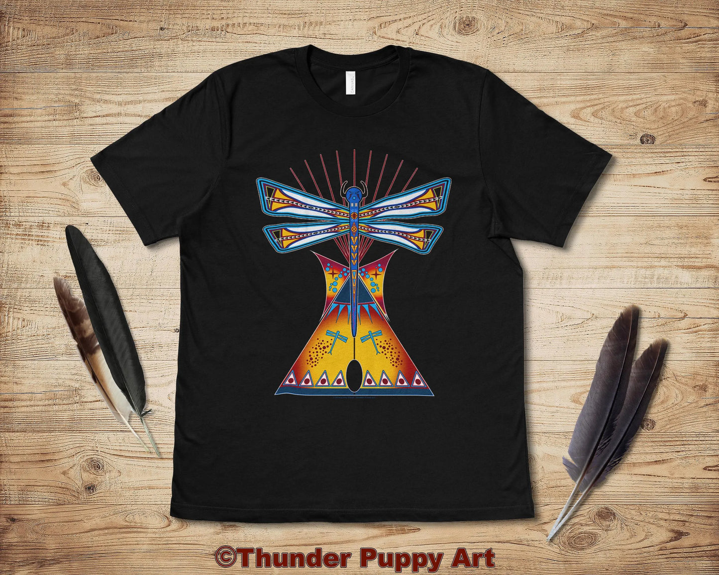 Native American T-Shirt, Dragonfly Lodge,Tipi, Portion Donated, MMIW, Native Hope, Parfleche Design, Lakota,Unisex Short Sleeve Tee