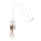 Women Bohemian Ethnic Long Chain Feather Dreamcatcher Skeleton Tassel Pendant Necklace Choker Boho Jewelry Accessories 2021 New
