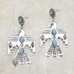 Retro Bohemian Eagle Totem Turquoise Pendant Ladies' Earrings Perfect for Parties and Vacations
