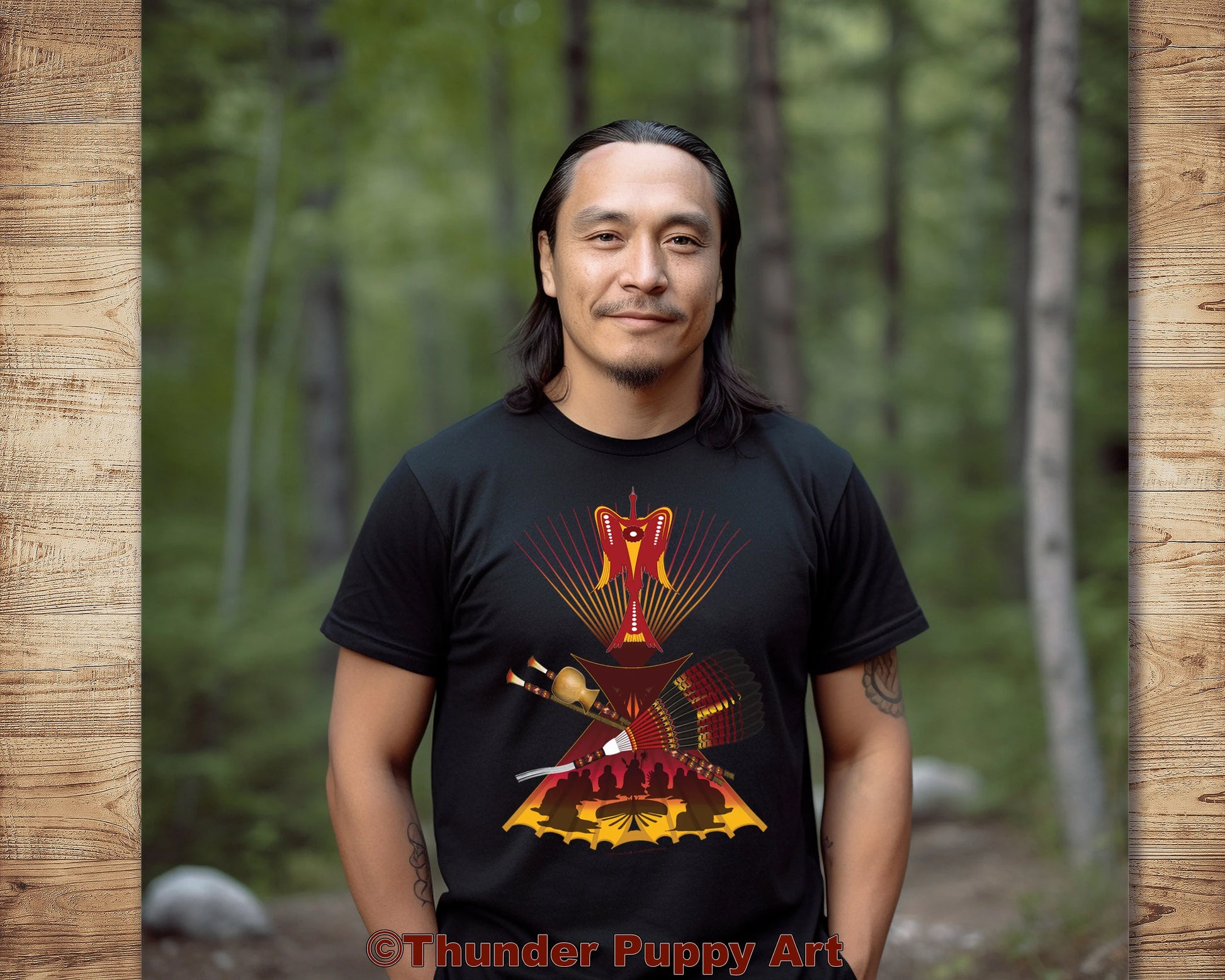 Native American Shirt, Peyote Lodge, Water Bird, Portion Donated, Shamanic Art, Peyote Fan, MMIW, Orange Shirt Day, Unisex Short Sleeve Tee