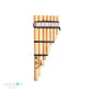 Authentic Handmade Bamboo Pan Flute, Pan Flute with 13 Feet Pipes/Professional Pan Flute/Wind Instrument/Handmade PIPES