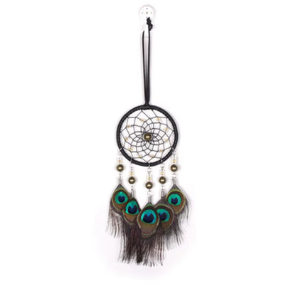 Mini Dream Catcher Car Pendant Wind Chimes Feather Decoration Home Decor & Wall Hanging Adornment