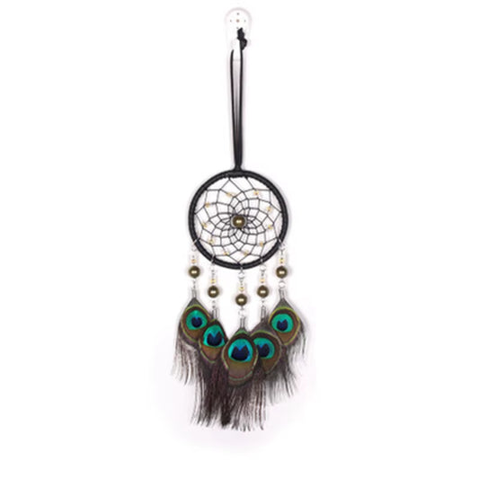 Mini Dream Catcher Car Pendant Wind Chimes Feather Decoration Home Decor & Wall Hanging Adornment