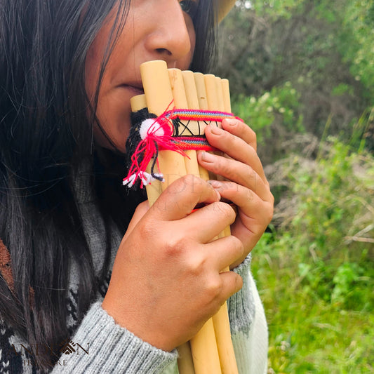 Authentic Handmade Bamboo Pan Flute, Pan Flute with 13 Feet Pipes/Professional Pan Flute/Wind Instrument/Handmade PIPES