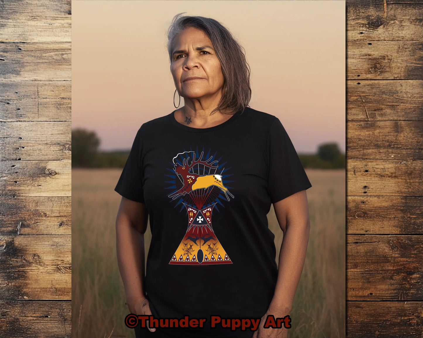 Native American Shirt,Elk Dreamers Lodge,Tipi, Pow Wow, Portion Donated. MMIW, Native Hope, Lakota, Unisex T-Shirt