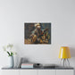 Kneeling Indian Wall Art, Native American Canvas Art, 6 Sizes