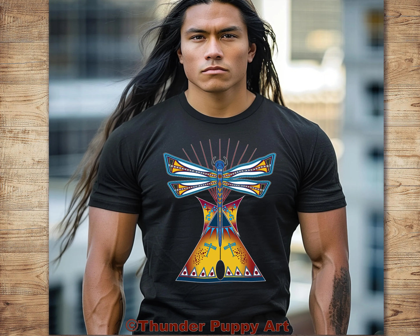Native American T-Shirt, Dragonfly Lodge,Tipi, Portion Donated, MMIW, Native Hope, Parfleche Design, Lakota,Unisex Short Sleeve Tee