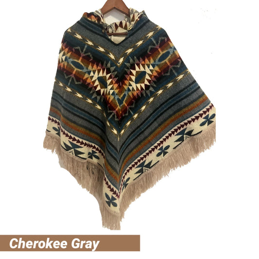 Alpacaponcho L/XL Hooded Cape, UNISEX,