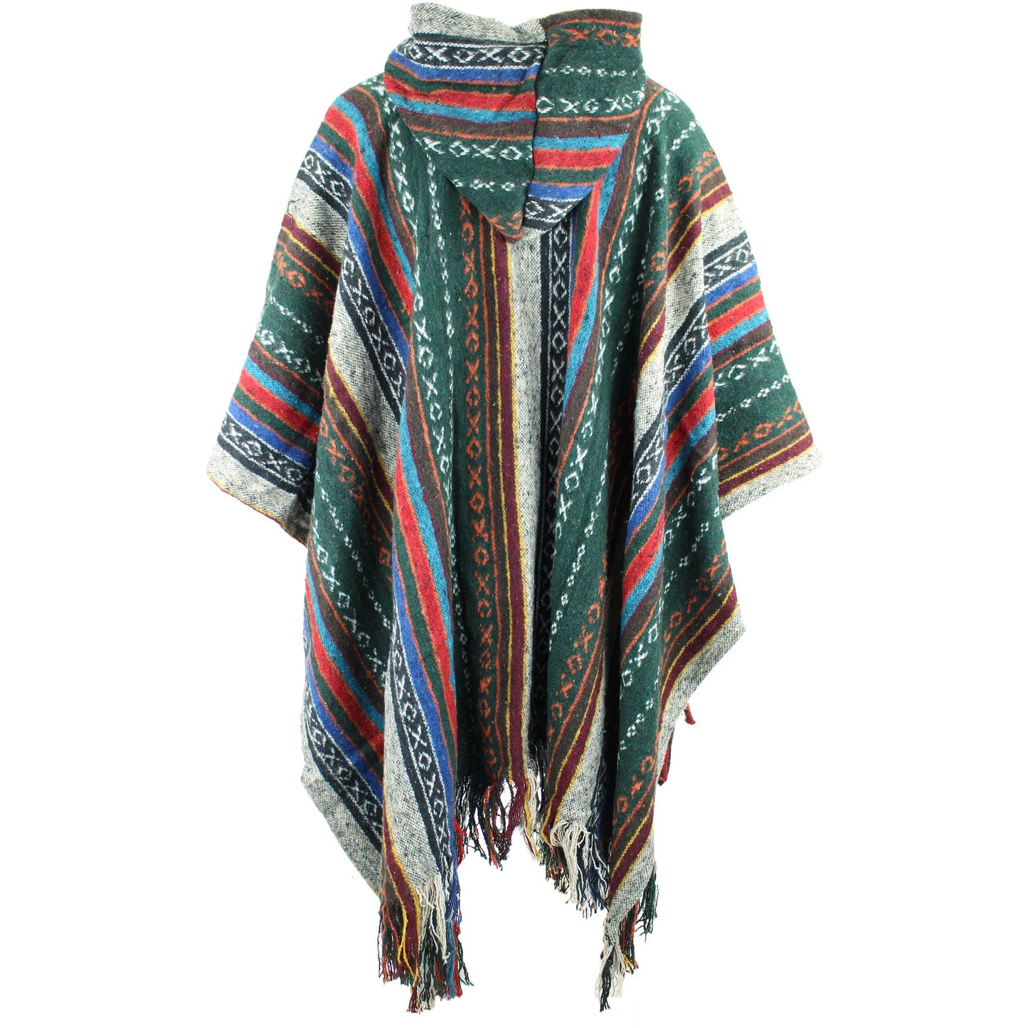 Hooded Poncho Woven 100% Cotton Soft Brushed Warm Hoodie