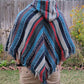 Namaste Aztec Styled Handmade Beautifully Crafted Hippie Comfy One Sized Cozy Baja Poncho Winter/Autumn/Spring Unisex Cotton Pullover.