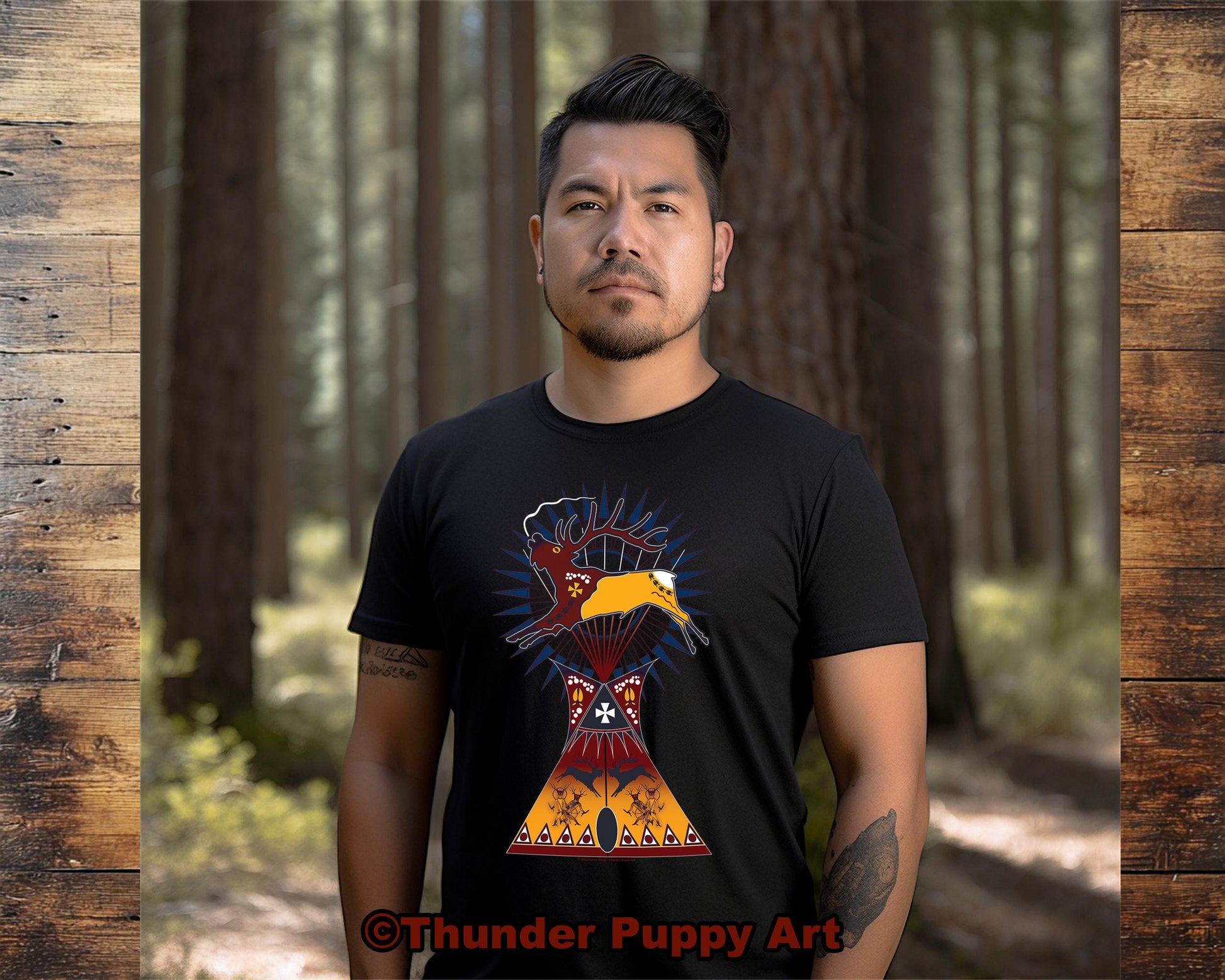Native American Shirt,Elk Dreamers Lodge,Tipi, Pow Wow, Portion Donated. MMIW, Native Hope, Lakota, Unisex T-Shirt