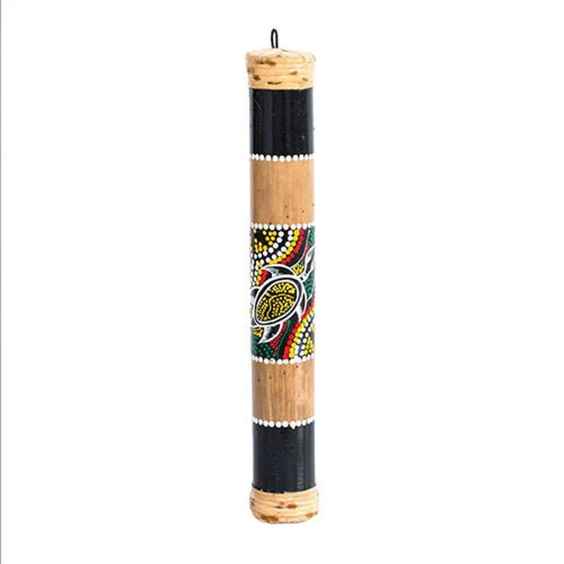 Handmade Painted Bamboo Bali Rainstick Instrument Assorted Colours